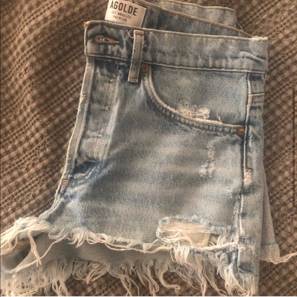 AGOLDE Parker Vintage jean shorts (swapmeet) sz 26 - Picture 2 of 5